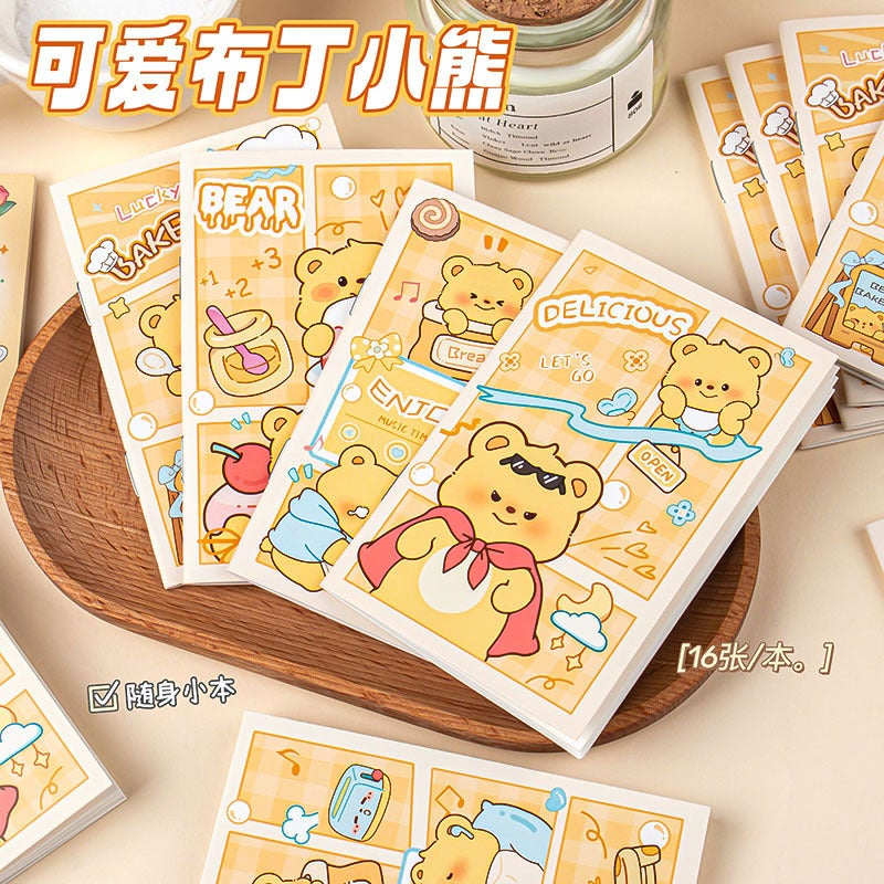 Creative Cartoon Pocket For Students Small Prizes Mini Horizontal Line Notebook Portable Small Notebook Stationery Small Gifts - Image 3